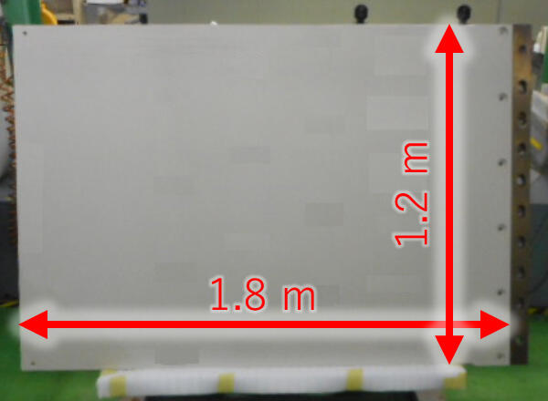 1.8m×1.2mのチタン基材への白金めっき処理